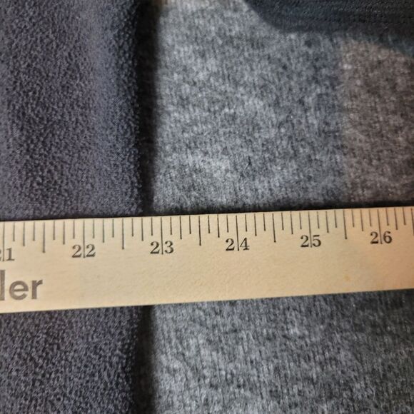 The North Face Mens Quarter Zip Size L Pullover Gray Fleece Lining Logo Good - Picture 7 of 12